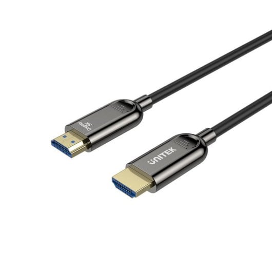 Cable HDMI UNITEK C11085GY01-20M 20m 2.1 3D ARC HDR10 48Gbps Negro
