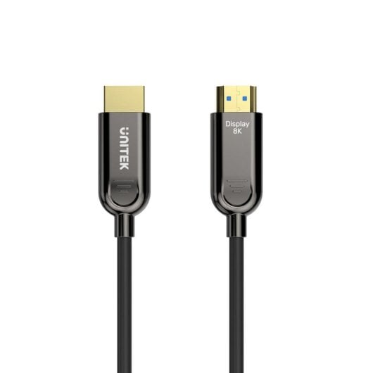 Cable HDMI UNITEK C11085GY01-20M 20m 2.1 3D ARC HDR10 48Gbps Negro