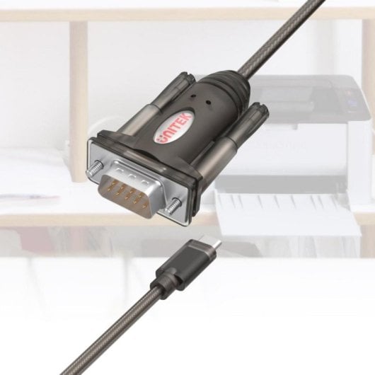Cabo UNITEK Y-1105K DB-9 Macho 1,5 m Preto RoHS