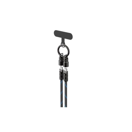 Câble Havit CB6340 USB-C 1,2 m Noir et Bleu Charge Rapide 60W