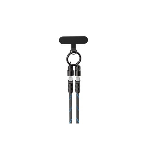 Câble Havit CB6340 USB-C 1,2 m Noir et Bleu Charge Rapide 60W