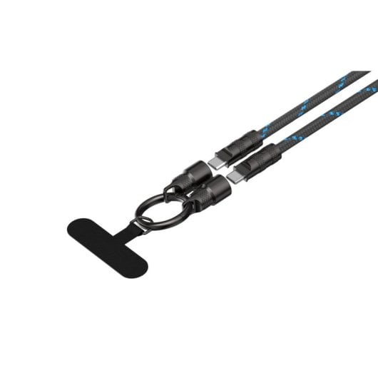 Câble Havit CB6340 USB-C 1,2 m Noir et Bleu Charge Rapide 60W