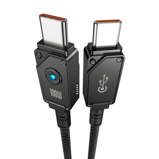 Cavo USB-C Baseus Unbreakable 1m Nero 100W Trasferimento 0.48Gbit/s