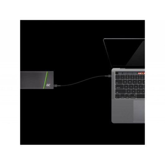 Cable USB C Green Cell KABGC31 0,3 m USB 2.0 60W Power Delivery Negro