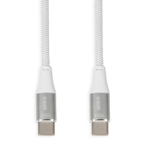 Cable USB C iBox IKUTC1W 1m Trenzado Blanco USB 2.0 60W