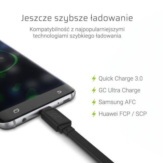 Cable USB A Green Cell KABGC03 0,25 m USB C Transferencia 0,48 Gbit/s Negro