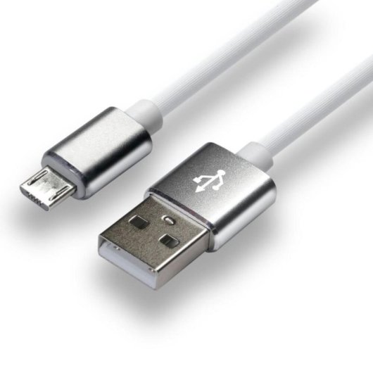 Cabo Everactive CBS-1MW 1 m USB A Micro-USB Branco Carregamento Rápido