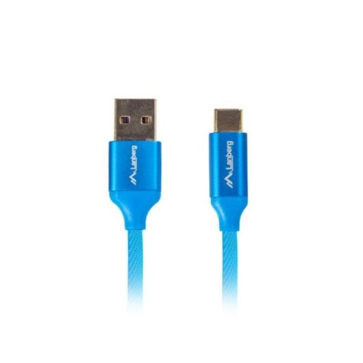 Cabo USB Lanberg CA-USBO-22CU-0005-BL 0,5 m USB A macho para USB C macho Azul Ouro