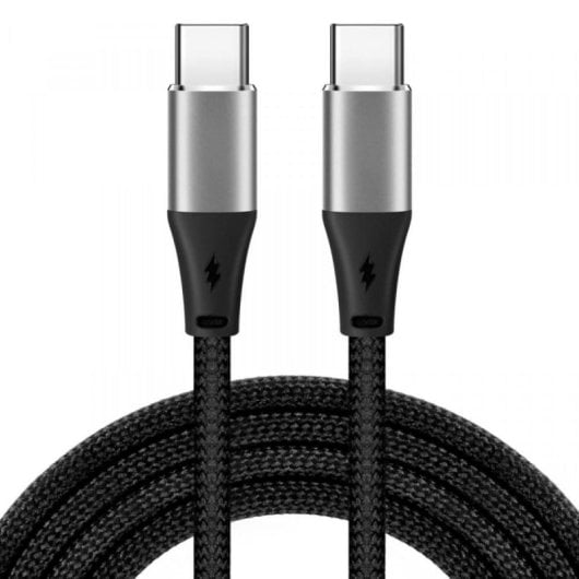 Cable USB C iBox IKUTC2B 2 m Trenzado Entrega Potencia 60 W
