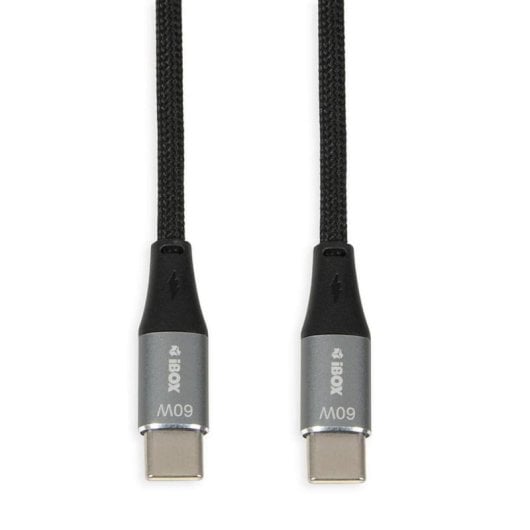 Cable USB C iBox IKUTC2B 2 m Trenzado Entrega Potencia 60 W