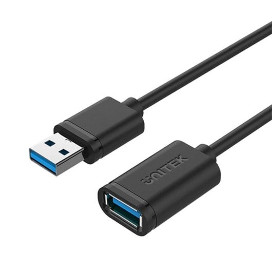 Câble USB Unitek Y-C457GBK 1 m USB 3.2 Gen 1 Noir connecteur or
