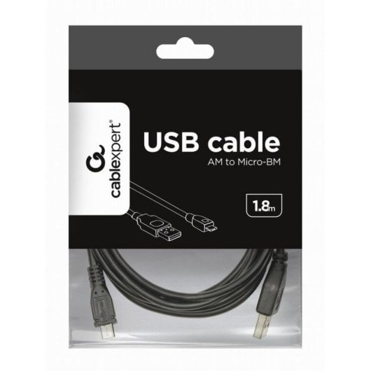 Cavo USB Gembird CCP-mUSB2-AMBM-6 1,8 m USB 2.0 Oro Nero