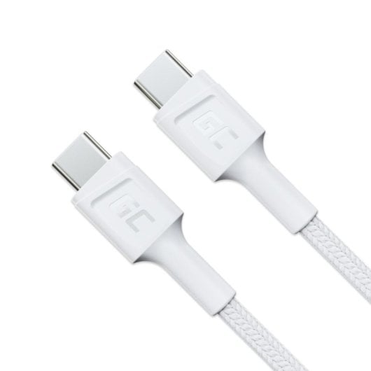 Cable Green Cell KABGC30W USB C a USB C 1,2 m 60W Blanco