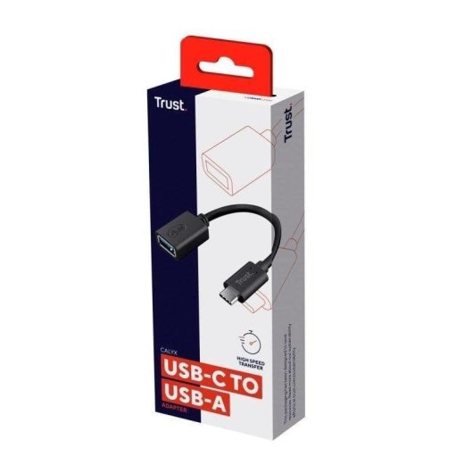 Cable Trust 20967 USB C a USB A 0,09 m Nero