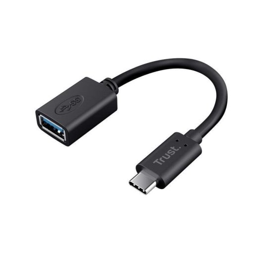 Cable Trust 20967 USB C a USB A 0,09 m Nero