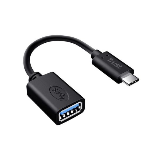 Cable Trust 20967 USB C a USB A 0,09 m Nero