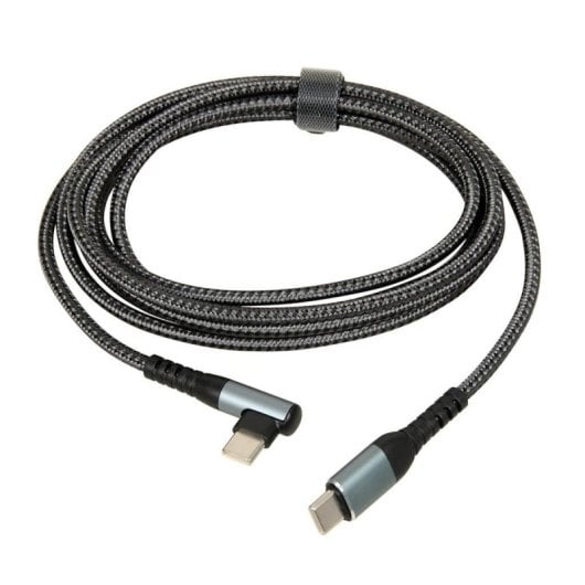 Cable USB C iBox IKUTC100 2 m Textil Carga Rápida 60 W Negro