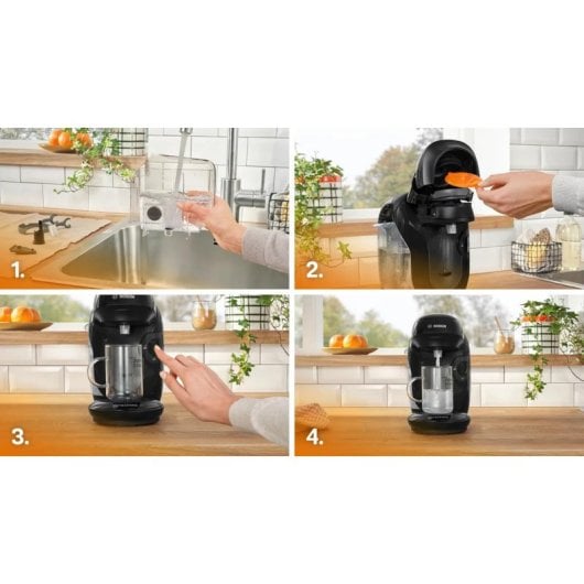 Caffettiera Capsule Bosch TAS112E 0,7 L Automatica 1400 W Nero regolazione intensità