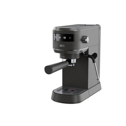 Cafetera Manual AEG EC6-1-6BST 1L 15 bares con espumador de leche