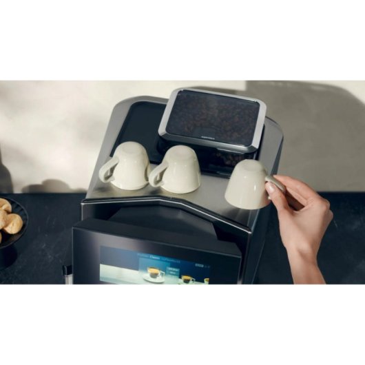 Cafeteira Automática Siemens TQ903R03 2 chávenas 1500W com moinho e espumador