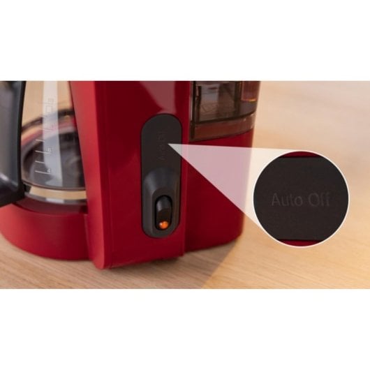 Kaffeemaschine Filter Bosch TKA2M114 1,25L Rot Warmhaltefunktion