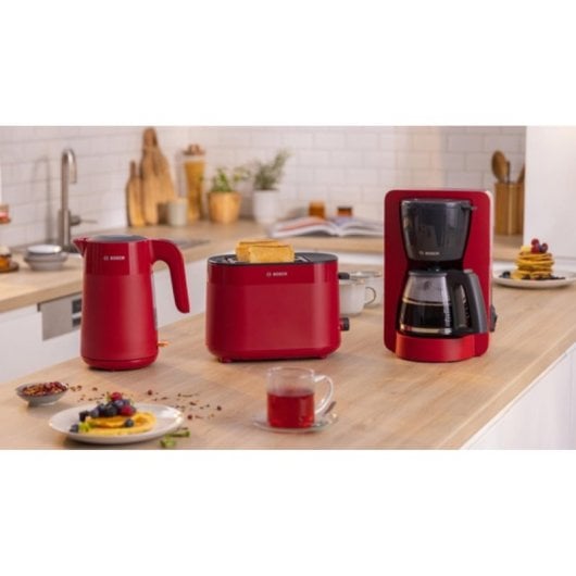 Kaffeemaschine Filter Bosch TKA2M114 1,25L Rot Warmhaltefunktion