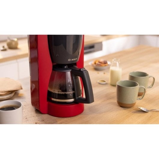 Kaffeemaschine Filter Bosch TKA2M114 1,25L Rot Warmhaltefunktion