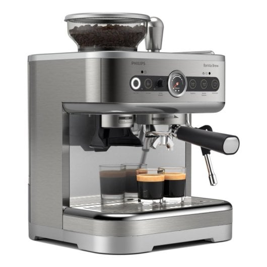 Cafetera Semiautomática Philips Barista Brew 2,3 L 15 bares con molinillo y espumador