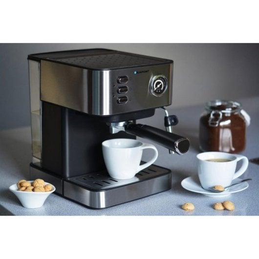 Kaffeemaschine Espresso Manuell Blaupunkt CMP312 1,6L 15 bar Edelstahl Dampfrohr