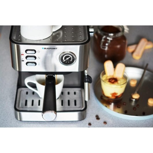 Kaffeemaschine Espresso Manuell Blaupunkt CMP312 1,6L 15 bar Edelstahl Dampfrohr