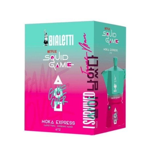 Espressokocher Bialetti 0005393 Moka Express 6 Tassen Aluminium Blau Rosa