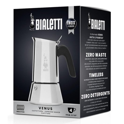 Caffettiera Moka Bialetti Venus box 2 Tazze 0,1 L Acciaio