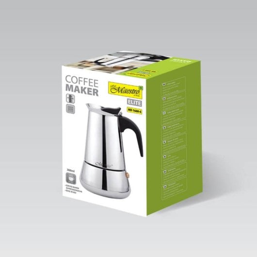 Caffettiera Italiana Maestro MR-1660 0,3 L Acciaio Inox per 6 tazze