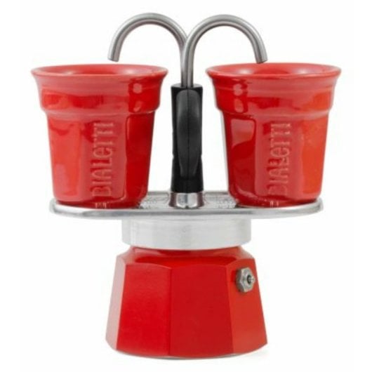 Caffettiera Moka Bialetti Mini Express 0,09 L 2 tazze Alluminio Rossa