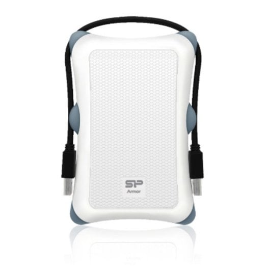 Caja de disco duro Silicon Power Armor A30 2.5 pulgadas Plástico y Goma Blanca USB 3.2 Gen1