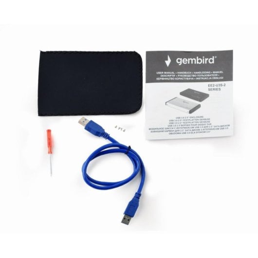 Box HDD Gembird EE2-U3S-2-R 2.5" SATA Alluminio Rosso USB 3.2 Gen 1