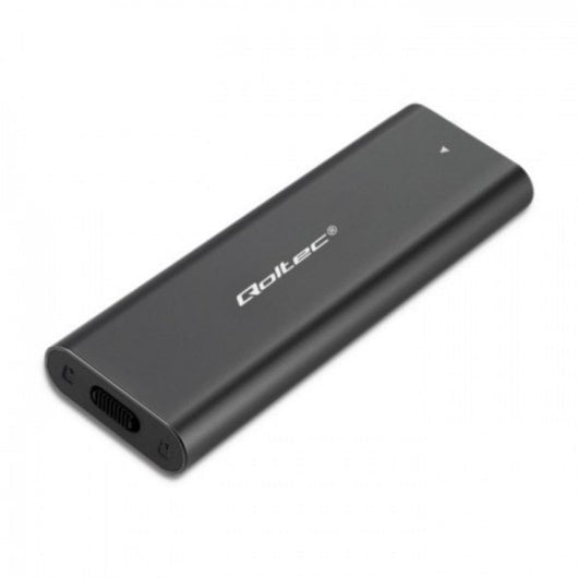 Caja SSD Externa Qoltec 50311 M.2 SATA USB Type-C Negro Compacta