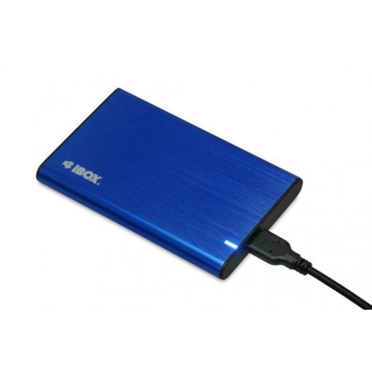Carcasa HDD/SSD iBox HD-05 2.5" SATA III Aluminio Azul Micro-USB B UASP