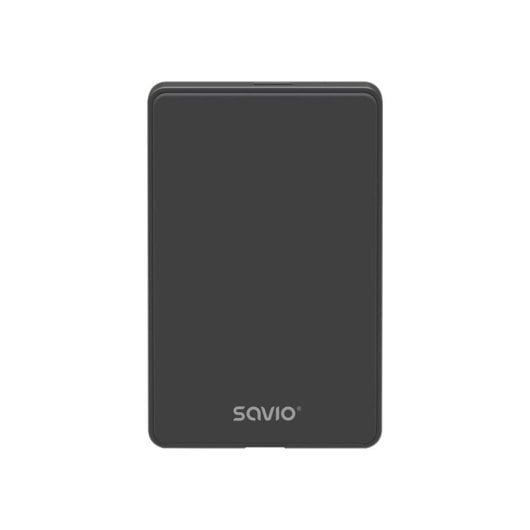 Caja externa Savio AK-65 para HDD/SSD 2.5 pulgadas SATA USB negra ultracompacta