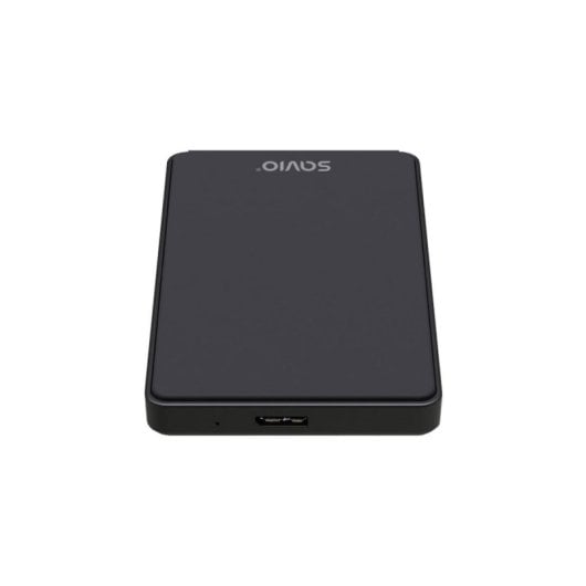 Caja externa Savio AK-65 para HDD/SSD 2.5 pulgadas SATA USB negra ultracompacta