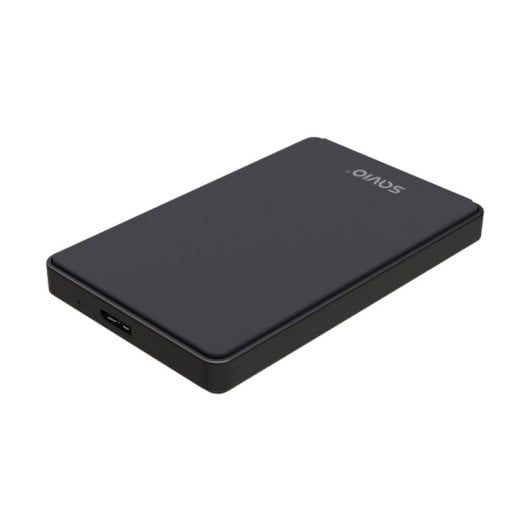 Caja externa Savio AK-65 para HDD/SSD 2.5 pulgadas SATA USB negra ultracompacta
