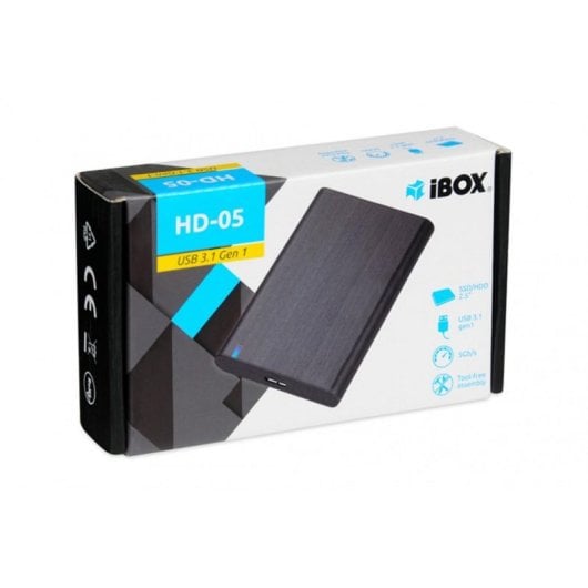 Box esterno iBox HD-05 2.5" SATA III USB 3.2 Micro-USB B Nero