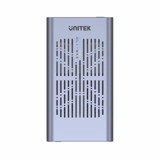 Caja externa SSD UNITEK S1206A M.2 Aluminio Negra y Gris USB4 Gen 2x2