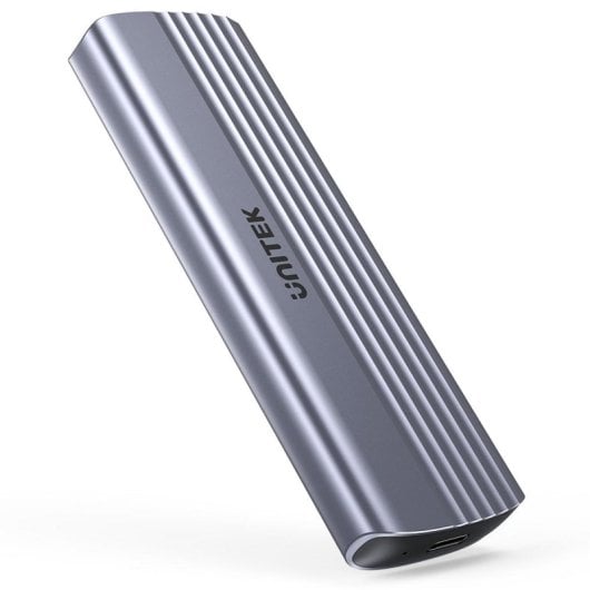 Box SSD UNITEK S1241B01 M.2 PCIe Alluminio Grigio USB-C Hot-swap