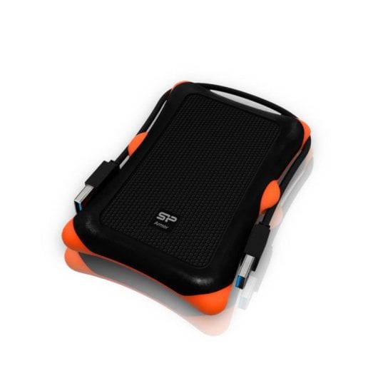 Caja Disco Duro Silicon Power Armor A30 Micro-USB A Plástico/Goma Negro Naranja