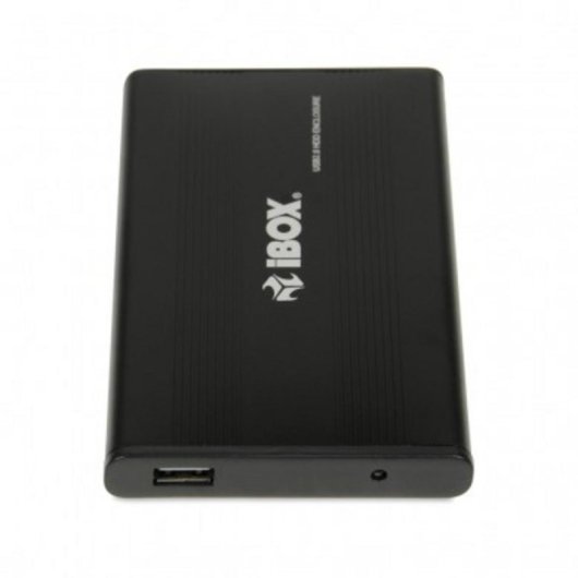 Box HDD iBox HD-01 2.5" SATA USB 2.0 Metallo Nero Compatibile Windows Mac Linux