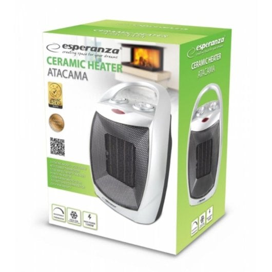 Calefactor Esperanza EHH006 Cerámico Interior Piso Negro Giratorio 1500W