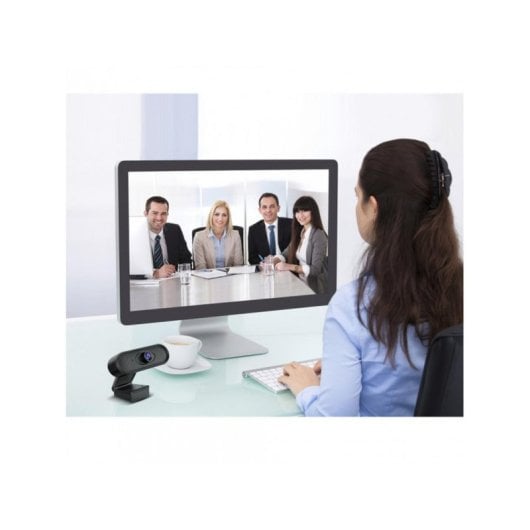 Webcam NanoRS RS680 Full HD 1080p 30fps USB Clip Micrófono Omnidireccional