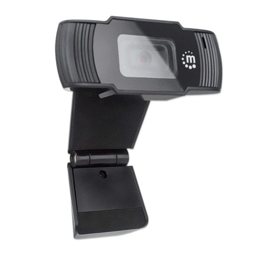 Webcam Manhattan 1080p USB Full HD 2MP Nero Clip Universale