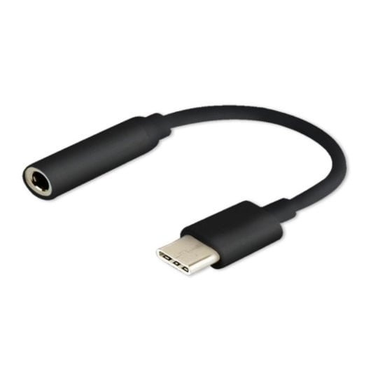 Adaptador USB C Savio AK-35 Jack 3.5 mm Analógico 12 cm Negro